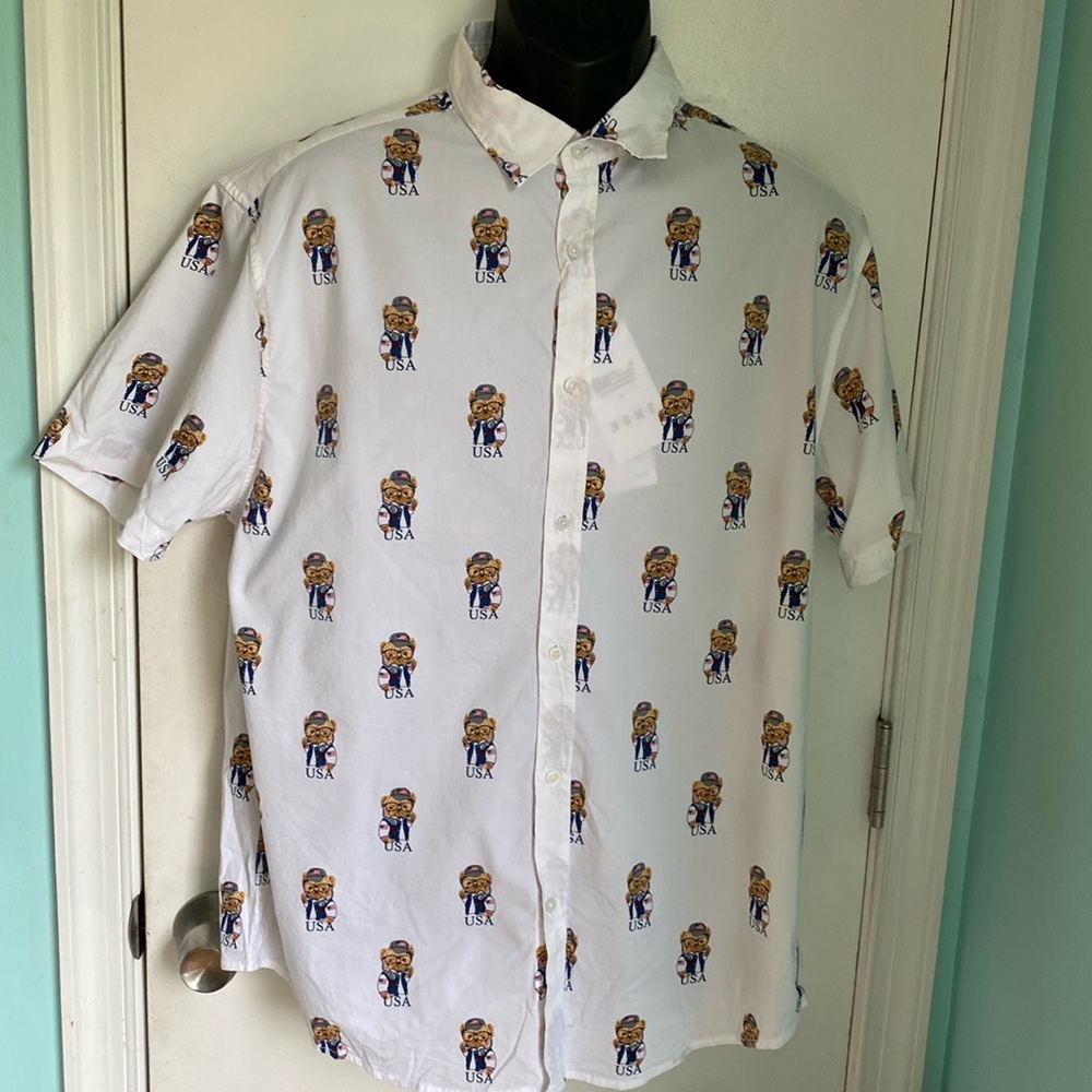 Denim & Flower U.S.A. Teddy bear shirt NWT